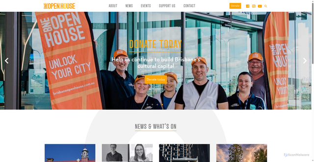 Security scan screenshot of https://brisbaneopenhouse.com.au/