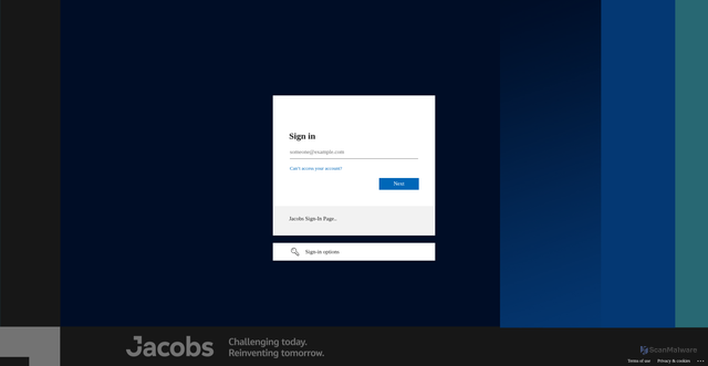 Security scan screenshot of https://jacobsconnect.jacobs.com