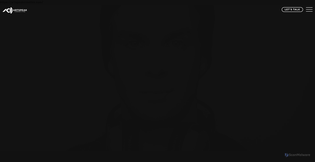Security scan screenshot of https://artspeakcreative.com