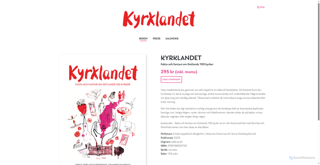 Security scan screenshot of https://kyrklandet.se