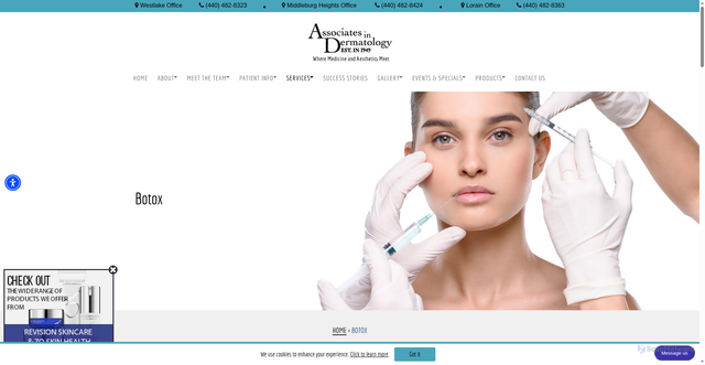 Security scan screenshot of https://www.healthyskinmd.com/botox/
