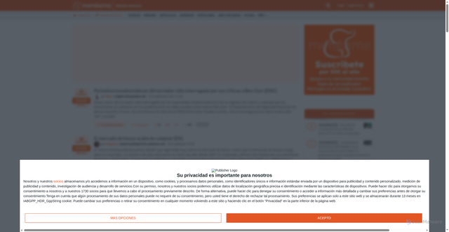 Security scan screenshot of https://www.meneame.net