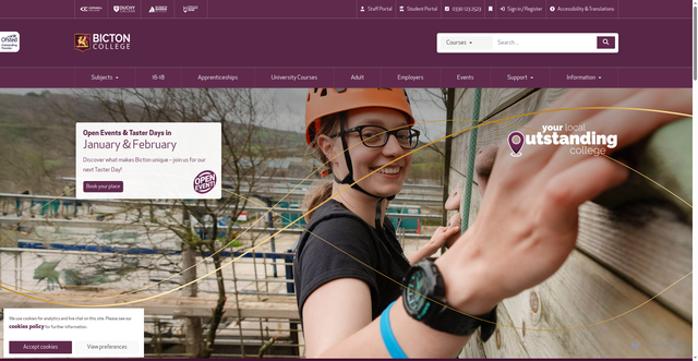 Security scan screenshot of https://bicton.ac.uk/