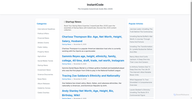 Security scan screenshot of https://filmsave-u2nc83.pages.dev/category/startup-news/