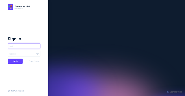 Security scan screenshot of https://tapestry.directus.app