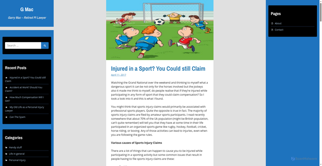 Security scan screenshot of https://www.gm-probation.org.uk/