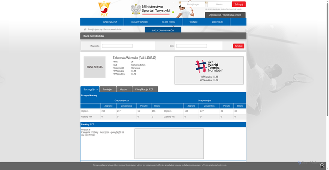 Security scan screenshot of https://portal.pzt.pl/PlayerProfile.aspx?UserID=FAL1408549