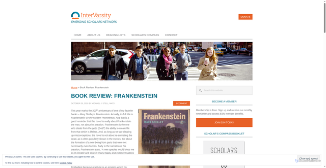 Security scan screenshot of https://blog.emergingscholars.org/2018/10/book-review-frankenstein/
