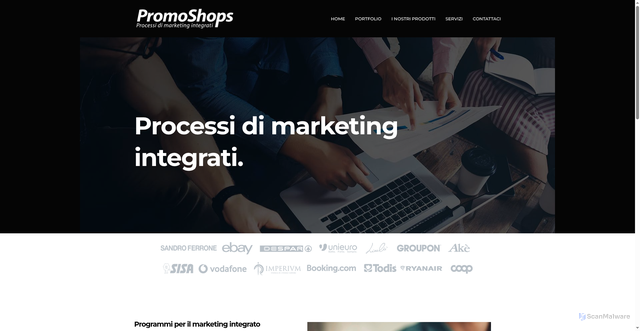 Security scan screenshot of https://promoshops.eu