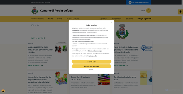 Security scan screenshot of https://www.comune.perdasdefogu.og.it/