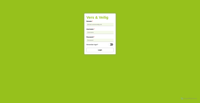 Security scan screenshot of https://versenveilig.nu