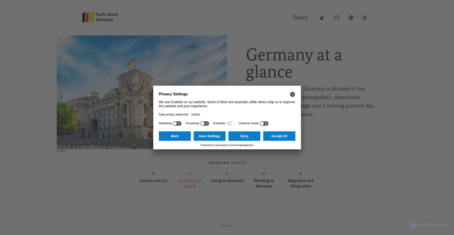Security scan screenshot of api.usercentrics.eu