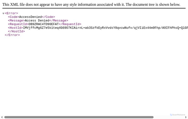 Security scan screenshot of https://carma-scripts-cf.s3.amazonaws.com/