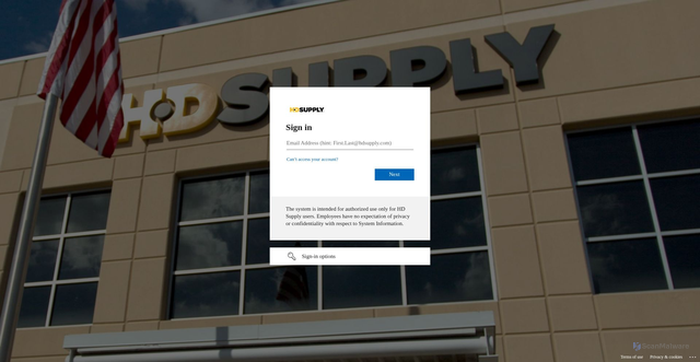 Security scan screenshot of https://hdsnprd.service-now.com
