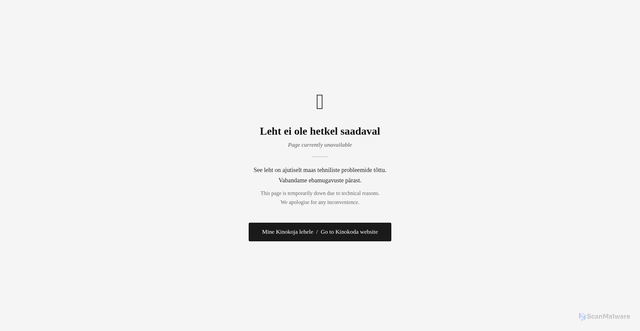 Security scan screenshot of https://kinobuss.ee