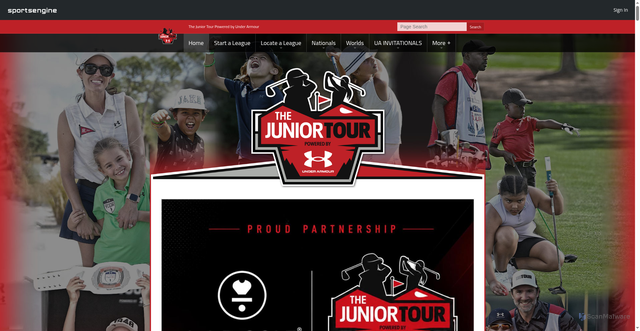 Security scan screenshot of https://www.uagolftour.com/