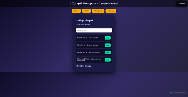 Security scan screenshot of https://monozdrapki-r5zb18vd57.edgeone.app/