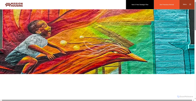 Security scan screenshot of https://www.missionhousing.org/