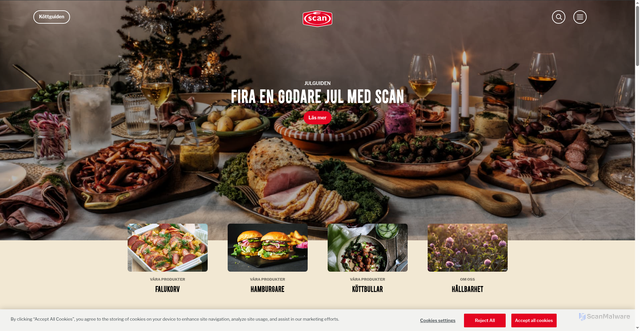 Security scan screenshot of https://www.scan.se/