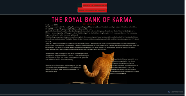 Security scan screenshot of http://theroyalbankofkarma.co.uk/