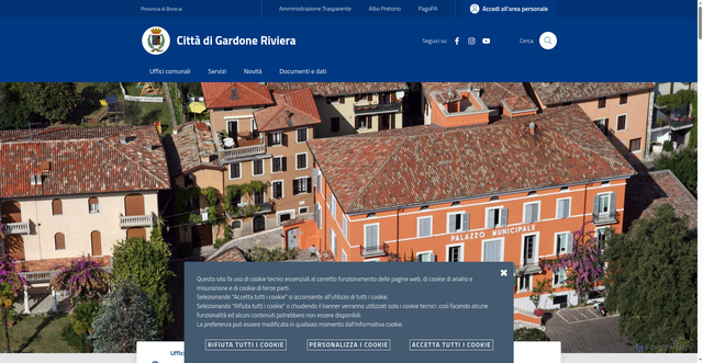 Security scan screenshot of https://www.comune.gardoneriviera.bs.it/