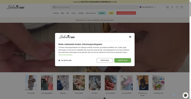 Security scan screenshot of https://luksusbaby.no