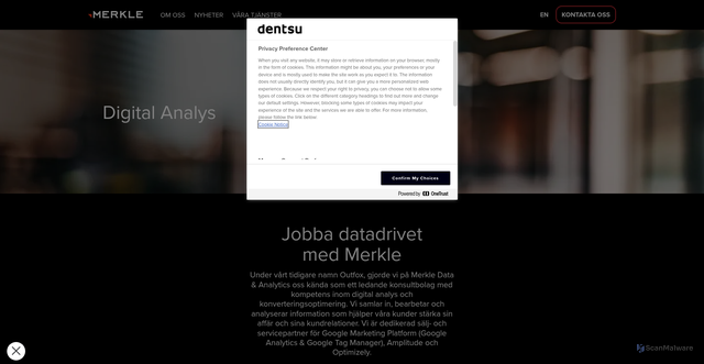 Security scan screenshot of https://outfox.se