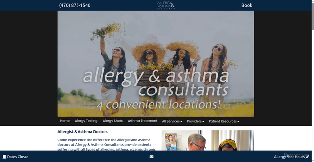 Security scan screenshot of https://allergyatlanta.com