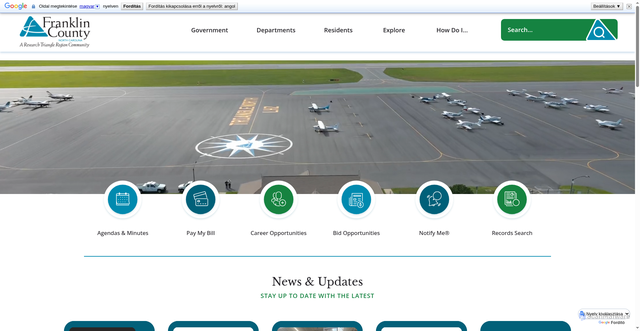 Security scan screenshot of https://www.franklincountync.gov