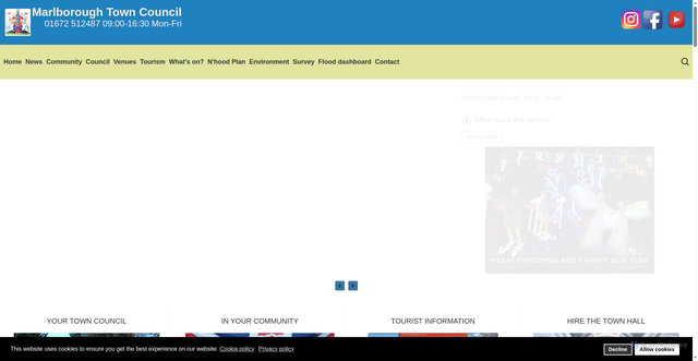 Security scan screenshot of https://marlborough-tc.gov.uk