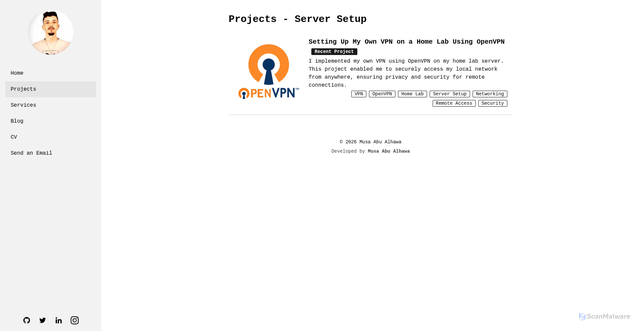 Security scan screenshot of https://musa-abualhawa.pages.dev/projects/tag/Server%20Setup/