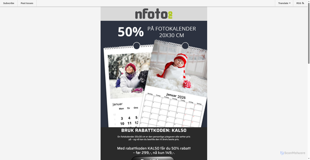 Security scan screenshot of https://mailchi.mp/09a1e49bb2b3/kun-til-fredag-40-p-aluplate-16105013?e=e061ddc635