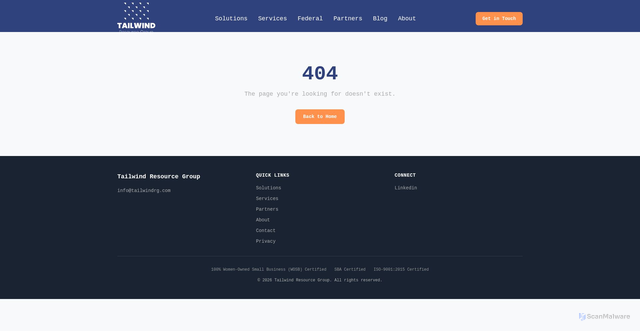 Security scan screenshot of https://tailwindrg-web.pages.dev/partners/cloudflare/