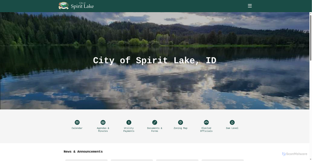 Security scan screenshot of https://spiritlakeid.gov/