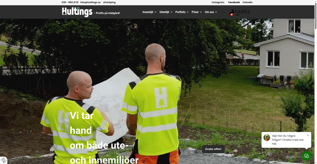 Security scan screenshot of https://hultings.se
