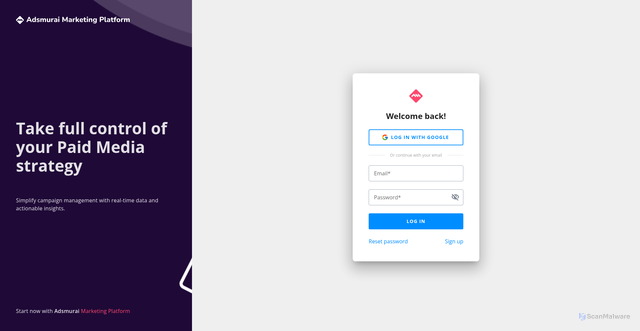Security scan screenshot of https://st.adsmurai.com