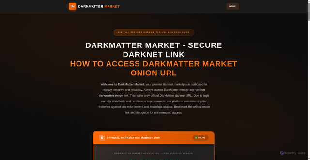 Security scan screenshot of https://marketplace-dark-matter.com/