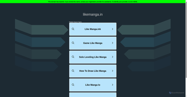 Security scan screenshot of https://likemanga.in