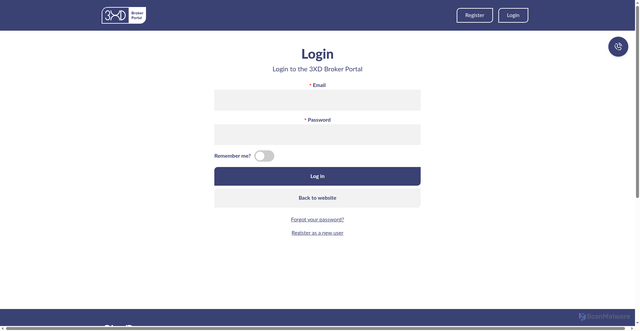 Security scan screenshot of https://portal.3xd.co.uk