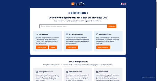 Security scan screenshot of http://jeanbatal.net/