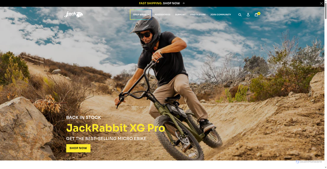 Security scan screenshot of https://jackrabbit.bike