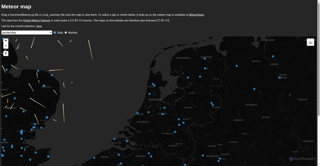 Security scan screenshot of https://tammojan.github.io/meteormap/