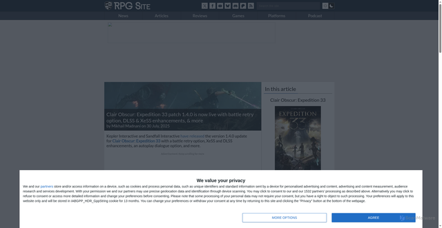 Security scan screenshot of https://www.rpgsite.net/news/18031-clair-obscur-expedition-33-battle-retry-game-over-update-1-4-0-patch-notes-frame-generation-dlss-xess