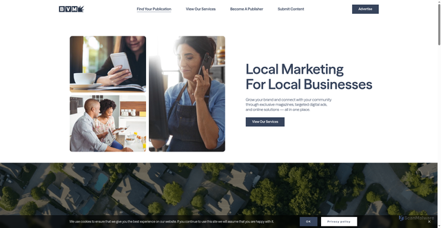 Security scan screenshot of https://www.bestversionmedia.com/