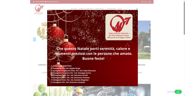 Security scan screenshot of https://peritiindustrialirc.it/
