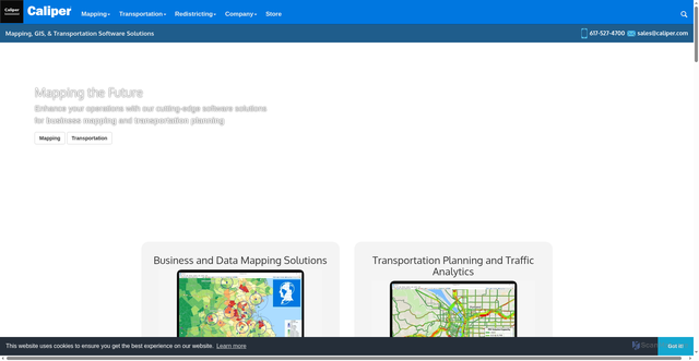 Security scan screenshot of https://www.caliper.com