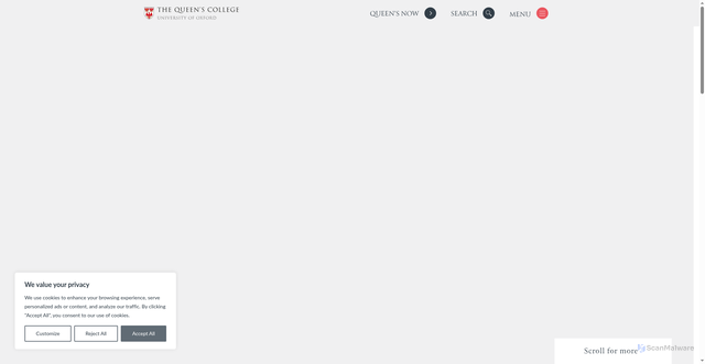 Security scan screenshot of https://www.queens.ox.ac.uk/