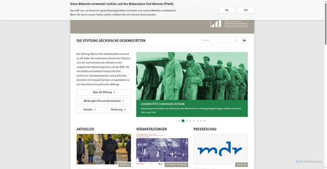 Security scan screenshot of https://www.stsg.de/cms/index.php