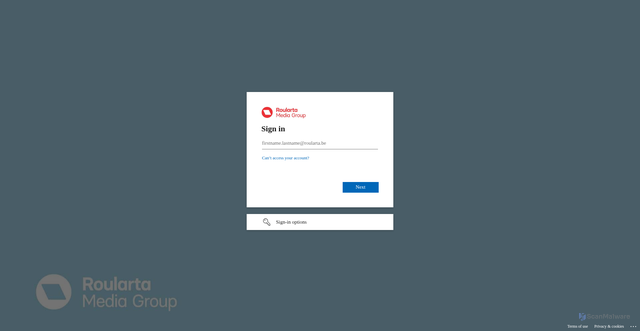 Security scan screenshot of https://roularta.gpcloudservice.com