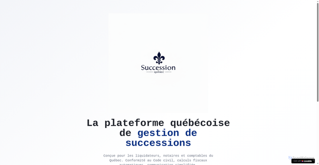 Security scan screenshot of https://successionquebec.ca/